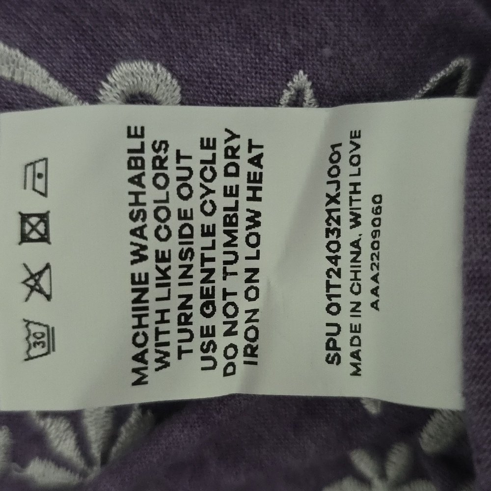 BloomChic Lavender Embroidered Blouse Size 18/20 - Picture 6 of 6